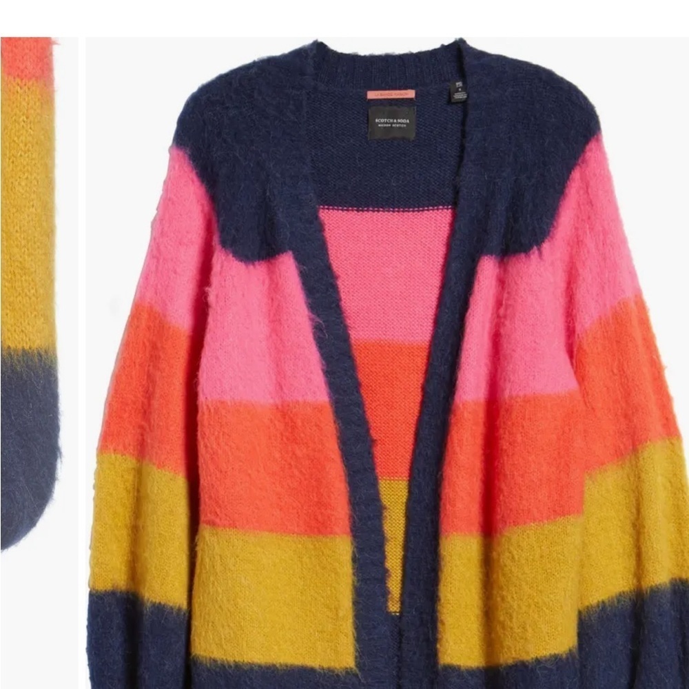 Scotch & Soda brushed Striped Women's Cardigan excellent condition